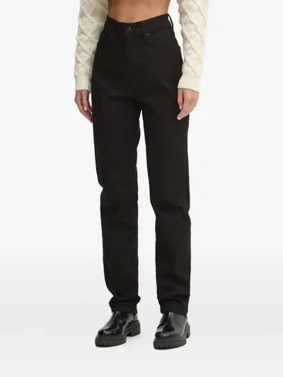 Hugo Boss Button-fastening Jeans In Black