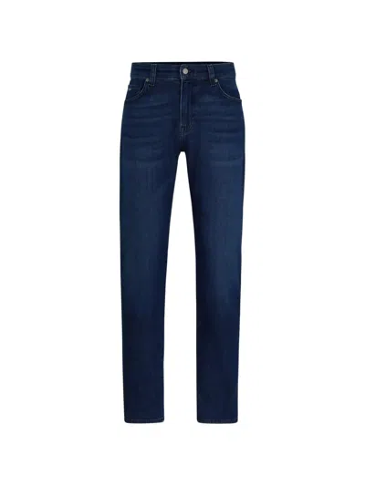 Hugo Boss Button-fastening Jeans In Blue