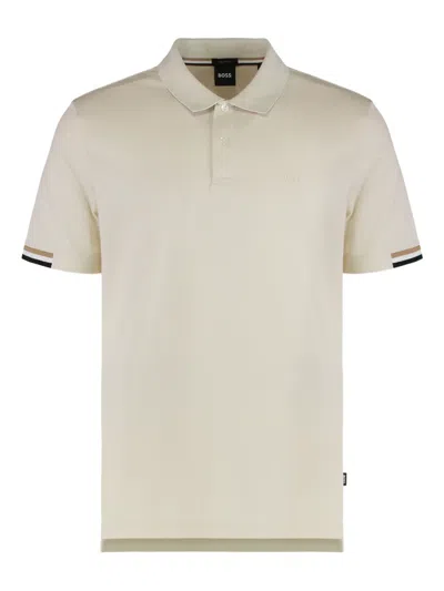 HUGO BOSS BUTTON-FASTENING POLO SHIRT