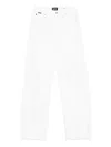 Hugo Boss Button-fly Straight-leg Jeans In White