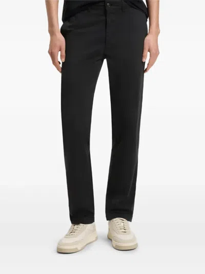Hugo Boss Button-fly Trousers In Black