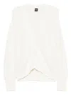 Hugo Boss Button-front Cardigan In White