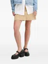Hugo Boss Button-front Mini Skirt In Neutral