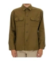 Hugo Boss Boss Stretch Linen And Viscose Shirt In Green