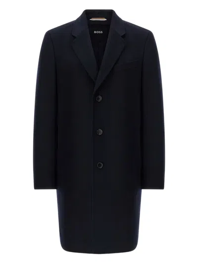 HUGO BOSS BUTTON SINGLE-BREASTED COAT