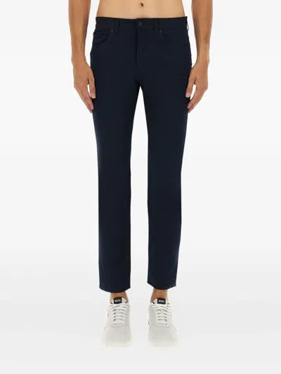 Hugo Boss Boss Twill Pants In Black