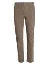 Hugo Boss Button Trousers In Brown