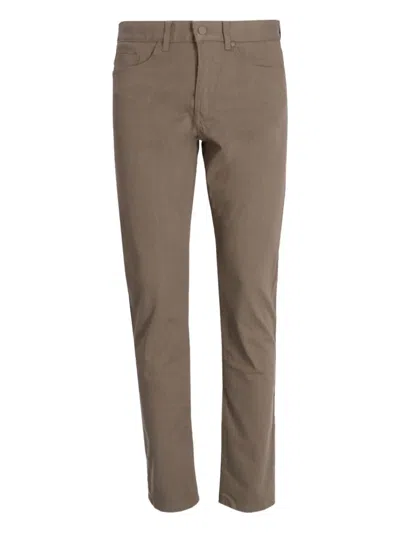Hugo Boss Button Trousers In Brown