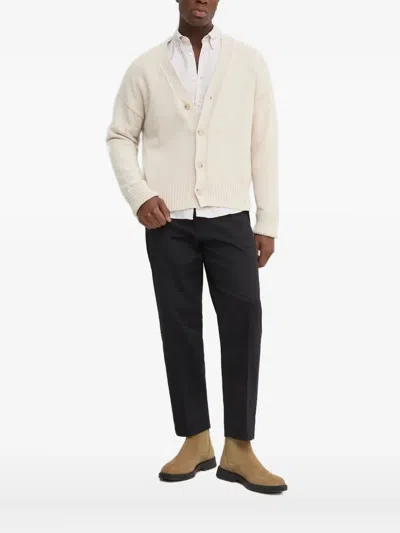 Hugo Boss Button-up Cardigan In Neutral