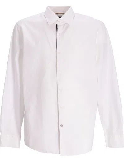 Hugo Boss Button-up Cotton Shirt In White