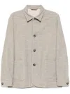 Hugo Boss Button-up Jacket In Neutrals