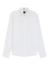 Hugo Boss Button-up Long-sleeve Shirt In White