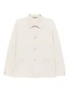 Hugo Boss Button-up Shirt Jacket In White