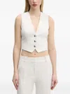 Hugo Boss Button-up Vest In White
