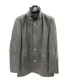 Hugo Boss Button Zipper Casual Jacket In Gray