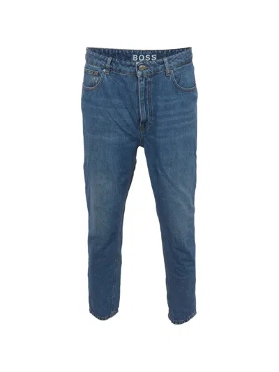 Pre-owned Hugo Boss Button-detail Jeans In Blue