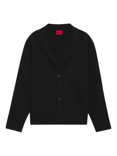 Hugo Boss Buttoned Cardigan In Black