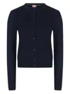 Hugo Boss Buttoned Cardigan In Blue