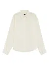 Hugo Boss Buttoned-cuffs Shirt In Neutral