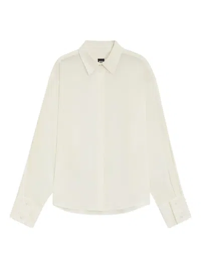 Hugo Boss Buttoned-cuffs Shirt In Neutral