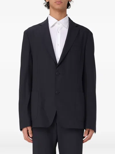 Hugo Boss Buttoned Jacket In Black