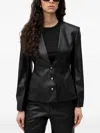 Hugo Boss Buttoned Jacket In Black