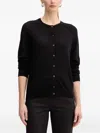Hugo Boss Buttoned Long-sleeves Cardigan In Black