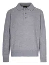 Hugo Boss Hadone Relaxed Fit Wool Polo Sweater In Gray