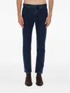 Hugo Boss Buttoned Slim-fit Jeans In Blue