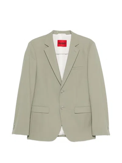 Hugo Boss Buttoned Suit In Gray