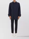 Hugo Boss Boss Classic Button-up Black Trench Coat With Extended Back Hem