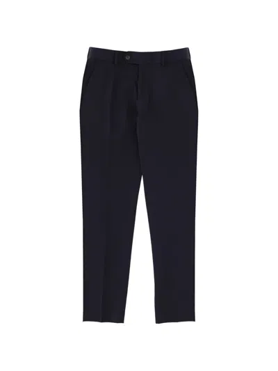 Hugo Boss Tailored Pants Featuring Belt Loops And Pockets In Black