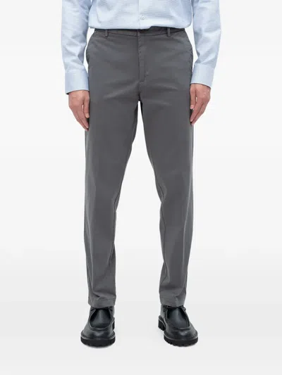 Hugo Boss Buttoned Trousers In Blue
