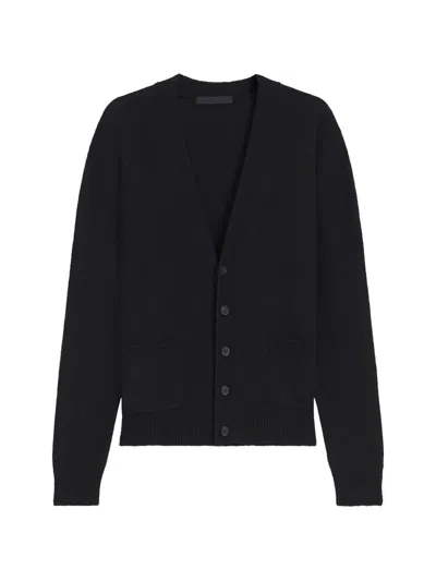 Hugo Boss By Beckham V-neck Cardigan In Black