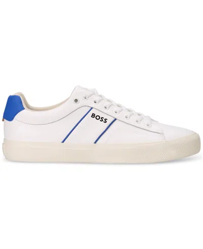 Hugo Boss By  Men's Aiden Lace-up Sneakers In Open White