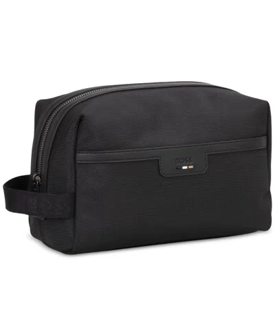 Hugo Boss By  Men's Ray Toiletry Bag In Black