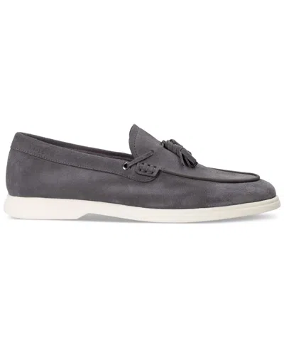 Hugo Boss By  Men's Sienne Moccasin Slip-on Tassel Loafers In Medium Grey