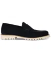 Hugo Boss Navy Slip-on Loafers In Dark Blue