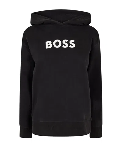 Hugo Boss C Edelight Pull Over Hoodie In Black