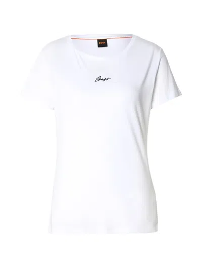 Hugo Boss C-elove Embroidered-logo T-shirt In White