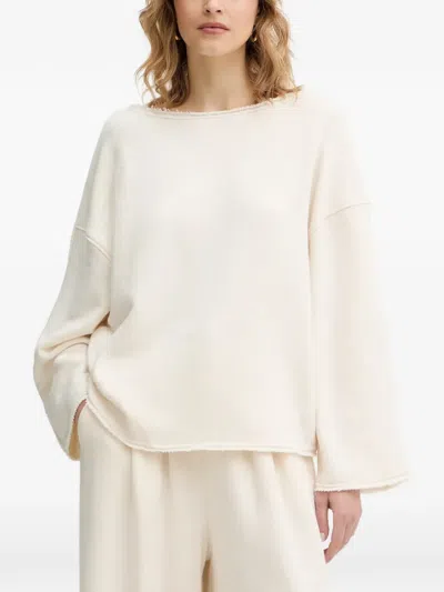 Hugo Boss C Enely Sweatshirt In Neutral