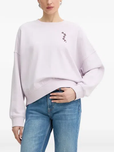 Hugo Boss C Ever Valentine Sweatshirt In Purple