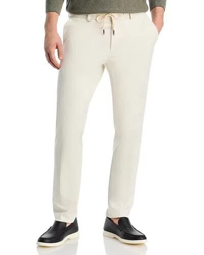 Hugo Boss C-genius Slim Fit Pants In Open White