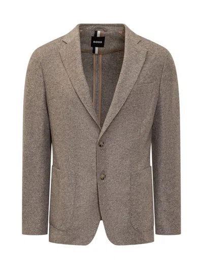 Hugo Boss Boss C-hanry-j Blazer In Medium Beige