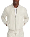 Hugo Boss Boss Linen Jacket In Beige/khaki