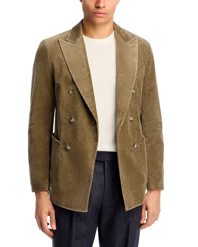 Hugo Boss C Hanry Double Breasted Slim Fit Blazer In Green