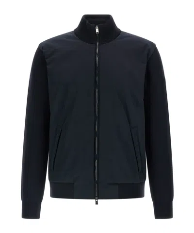 Hugo Boss C-ibaio Zipped Jacket In Blue