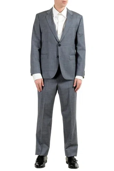 Pre-owned Hugo Boss "c-jeffery/c-simmons" Men's 100% Wool Gray Two Button Suit