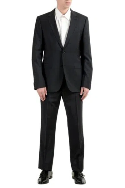 Pre-owned Hugo Boss "c-jeffery/c-simmons" Men's 100% Wool Two Button Suit Us 40l It 50l In Gray