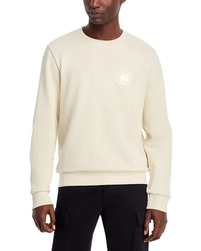 Hugo Boss C-sharpi 08 Cotton Regular Fit Sweatshirt In White